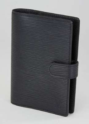 Agenda Fonctionnel PM LOUIS VUITTON, schwarzesEpi Leder, ehem. NP EUR 290.- ohne Einlage und Stift, ca. 14.5 x 10.5 cm, guter Zustand