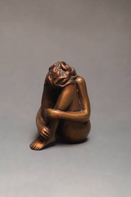Bruno Bruni, geb. 1935 Gradara/Italien, Mignon, Bronzeskulptur, signiert und nummeriert CCXXXV/D, H. ca. 8 cm