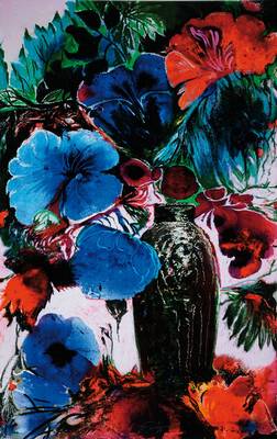 Ernst Fuchs, geb. 1930 Wien, Große blaue Blüten, Giclee auf Leinwand, handsigniert und nummeriert 119/300, aus 2012, Blattgr. ca. 91x61 cm