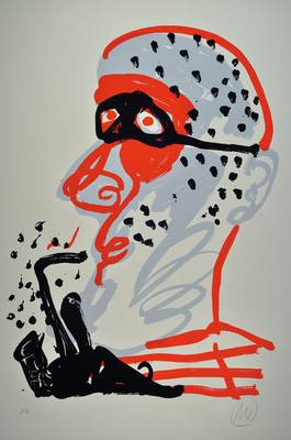 Markus Lüpertz, geb. 1941, Farbserigraphie, handsigniert und nummeriert e.a., Blattgr. ca. 107x78 cm, leichte Knicke