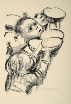 Käthe Kollwitz, 1867-1945, "Bettelnde Kinder", Lithografie auf Papier, in der Platte signiert, rückseitig gestempelt: "Verlag A. v. ...