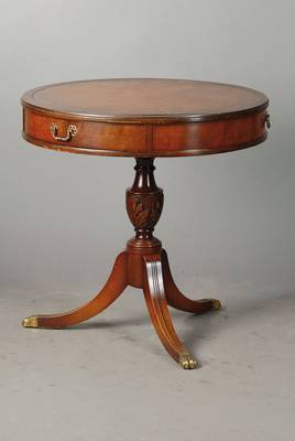 Sog. Drum-Table, Made in USA, Grand Rapids, schlichtes Möbel aus der bekannten "Furniture-City" Michigan in den Vereinigten Staaten, ...