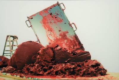 Anish Kapoor, geb. 1954, Display Print in elektrisch beleuchtetem Aluminiumrahmen (Magnetrahmensystem), auf Rahmen rückseitig handsigniert und num. ...