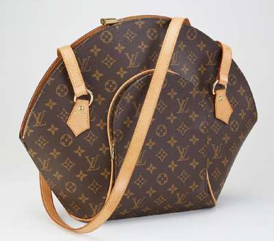 LOUIS VUITTON Tasche Ellipse, Innenausstattung braunes Canvas, 1 Innentasche, 1 Seitentasche mit Reißverschluss, 2 Trageriemen, wenig getragen, ...