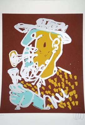 Markus Lüpertz, geb. 1941, Serigrafie im Handabzug auf Bütten, handsigniert und nummeriert e.a., Auflage 40 + e.a., 2012, Blattgr. ca. 75x64 cm