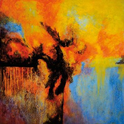 Marion Schmidt, geb. 1963 Eschwege, "Autumn Feeling", Acryl/Lwd, rechts unten signiert, rückseitig betitelt, ca. 100x100cm