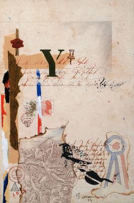 Ricardo Benaim, geb. 1949, Mischtechnik/Collage, handsigniert, datiert 89, ca. 30x20 cm, PP, unter Glas gerahmt