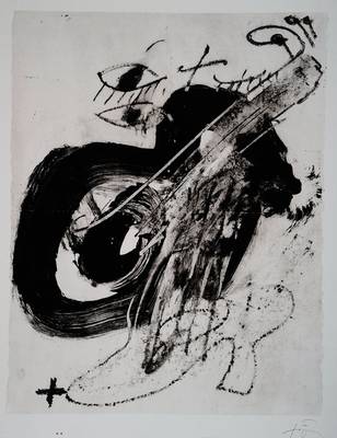 Antoni Tapies, 1923-2012, Lithographie, handsigniert, Blattgr. ca. 75.5x66 cm