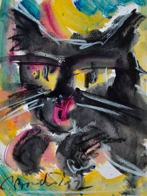 Christophe-Emmanuel Bouchet, geb. 1959 Saint Aignan sur Cher, zahlreiche Ausstellungen, 1984 große Komposition auf der Berliner Mauer am Mariannen ...