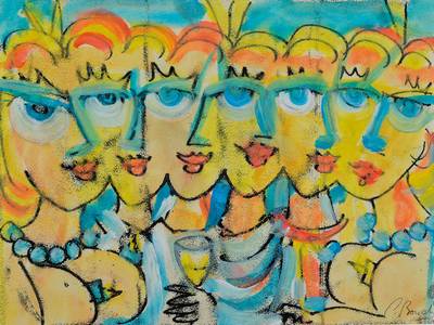 Christophe-Emmanuel Bouchet, geb. 1959 Saint Aignan sur Cher, zahlreiche Ausstellungen, 1984 große Komposition auf der Berliner Mauer am Mariannen ...