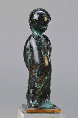Marino Amaya, geb. 1928, Pensando, Bronzefigur, signiert und nummeriert 109, H. ca. 26 cm