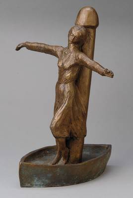 Waltraud Suckow, 1924-2009 Mannheim, Metamorphose Eva: Trauma, Bronzeskulptur von 1982, Unikat, H. ca. 40cm, L. ca. 35cm, B. ca.38 cm