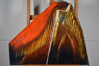 Sigrid Schilde, 1924 Hersfeld - 1995 Überlingen, Emailkünstlerin und ehem. Dozentin der Hanauer Akademie, eigenes Atelier in Eßlingen, Staatspreis ...