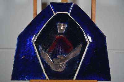 Sigrid Schilde, 1924 Hersfeld - 1995 Überlingen, Emailkünstlerin und ehem. Dozentin der Hanauer Akademie, eigenes Atelier in Eßlingen, Staatspreis ...