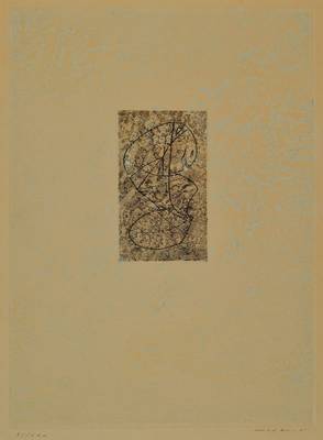 Max Ernst, 1891-1976, "Zodiaque (Tierkreis)", Radierung mit Aquatinta von zwei Platten, mit Prägedruck auf Bütten, handsigniert und ...
