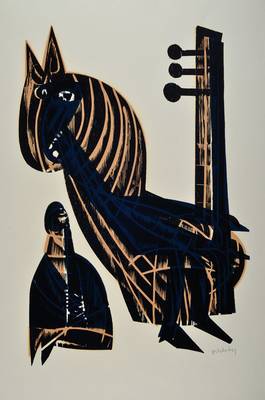 HAP Grieshaber, 1909-1981, Farbholzschnitt, handsigniert und nummeriert e.a., Stempel der Manus-Presse, Blattgr. ca. 74,5x52 cm