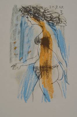 Pablo Picasso, 1881-1973, Konvolut aus zwei Lithographien aus: Le Gout du Bonheur, Handpressendruck unter Aufsicht des Künstlers,Dietz Schünemann ...