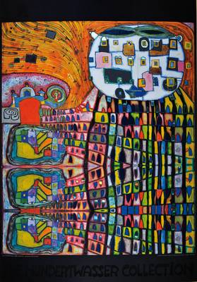 Friedensreich Hundertwasser, 1928-2000, Hauskatze, Kunstdruck mit Metallfolienprägung,Blattgr. ca. 84x60 cm, min. Gebr.-Sp.