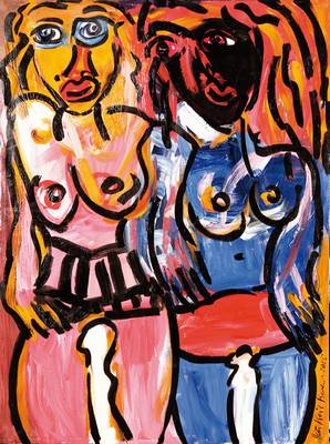 Peter Robert Keil, geb. 1942, ohne Titel, Öl/Acryl Mischtechnik auf Leinwand, signiert und datiert 2005, 205x135 cm