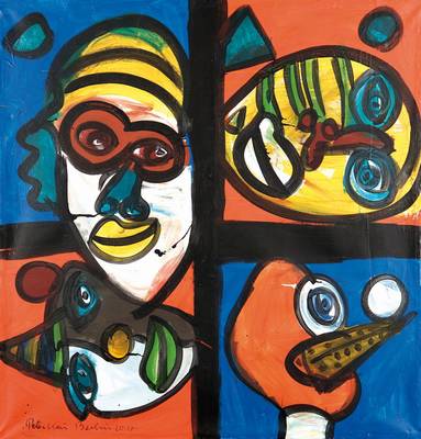 Peter Robert Keil, geb. 1942, Berlin, Öl/Acryl Mischtechnik auf Leinwand, signiert und datiert 2010, 155x150 cm
