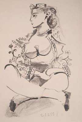 Pablo Picasso, 1881-1973, Lithographie aus: Carnet de la Californie, Exemplar der Vorzugsausgabe, Mourlot, Editions Cercle d ´Art, Paris 1960, ca. ...
