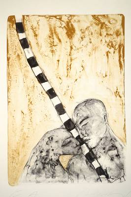 Angela Hampel, geb. 1956 Räckelwitz, Zinkographie, handsigniert und nummeriert e.a., Motiv ca. 53,5x37,5 cm, Blattgr. ca. 70,5x53,5 cm