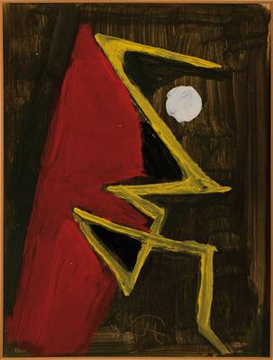 Karl Hofer, 1878-1955, Gouache auf dünnem Karton, monogrammiert, Provenienz: Baukunst Galerie, Köln, Blattgröße: ca. 29,5x21 cm, Motivgröße: ...