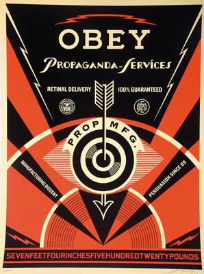 Shepard Fairey, geb. 1970, Siebdruck, handsigniert und nummeriert 133/450, Blattgr. ca. 61,5x46 cm