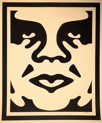 Shepard Fairey, geb. 1970, bedeutender amerikanischer Street-Art-Künstler, hier: Obey Cream, Triptychon, Lithographien, je handsigniert, datiert 14, ...