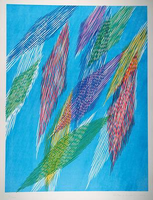 Pietro Dorazio, 1927-2005, Farblithographie, handsigniert, datiert 1990, num. 31/100, ca. 72x55cm
