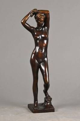 Fritz Klimsch, 1870 Frankfurt am Main-1960 Freiburg, Melodie (Adagio), Bronzeskulptur, monogrammiert FK und Giesserei-Stempel H. Noak Berlin, WVZ ...
