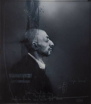 Klaus Böttger, 1942-1992, Eugen Leviné, Zeichnung/Gouache auf Papier, monogrammiert KB und bezeichnet Z / 3 / 83 (Bedeutung: dritte Zeichnung des ...