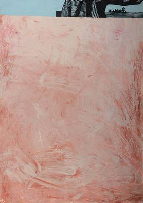 Jiri Kovanda, geb. 1953, Mischtechnik Auf Papier, rückseitig signiert, datiert 1990, betitelt, ca. 59x42 cm, unter Glas gerahmt