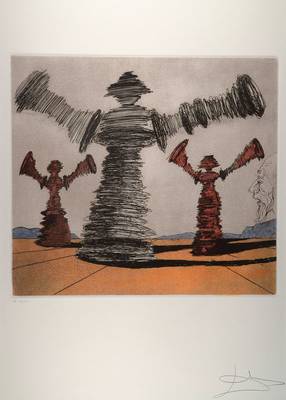 Salvador Dali, 1904-1989, Radierung auf Arches, aus der Suite "Don Quijote", 1980, handsigniert und nummeriert 18/125, Blattgr. ca. 76x57 ...