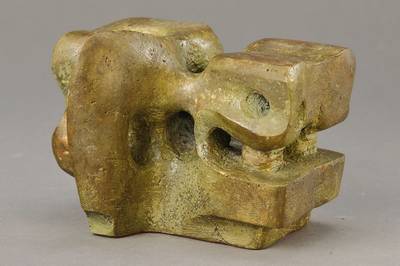 G. Vorhauer, Neustadt, um 1965-70, Bronze, abstrakte Komposition, mit reichen Durchbrüchen, organische Auffassung, dynamische Durchfassung, ...