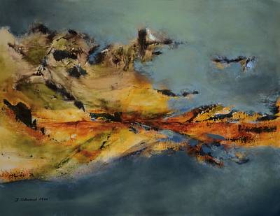 B. Schwend, zeitgenössischer Künstler, Abstrakte Komposition, Öl/Lwd, signiert und datiert 1999, ca. 70x90 cm, Rahmen