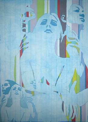 Werner Berges, geb. 1941, Acryl auf Metall, rückseitig signiert und betitelt Las Hermanas, ca. 120x90 cm