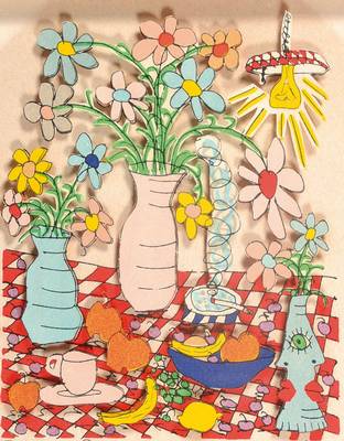James Rizzi, 1950-2011, 3D-Lithographie, Table Life, singiert und nummeriert 69/99, datiert 1982, betitelt, ca. 13,5x11,5 cm, PP, unter Glas gerahmt