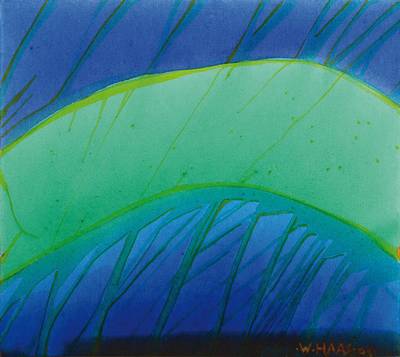 Willibrord Haas, geb. 1936, Abstrakte Komposition, Acryl/Lwd, rechts unten signiert, datiert 01, ca. 40x44.5 cm