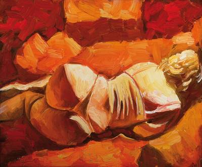 Vladimir Smahtin, geb. 1955 Moskau, Liegender Akt, Öl/Lwd, vorder- und rückseitig signiert und datiert 2007, ca. 50x59,5 cm