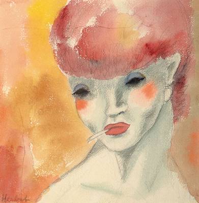 Dörte Clara Wolff (Dodo),1907-1998, Herbst, Aquarell und Kohle auf Aquarellpapier, Provenienz: Privatsammlung England, Nachlass der Künstlerin, ca. ...