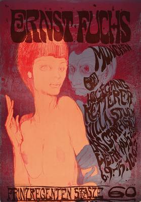 Ernst Fuchs, geb. 1930 Wien, Konvolut aus zwei Grafiken, Plakat "Ein großer Maler unserer Zeit", und Lithographie, je handsigniert, einmal ...