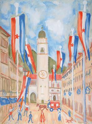 Franziskus Dellgruen, 1901 Köln-1984 Berlin,studierte zunächst in Köln, dann an der Akademie Dresden bei Robert Sterl, 1928-31 Meisterschüler von ...