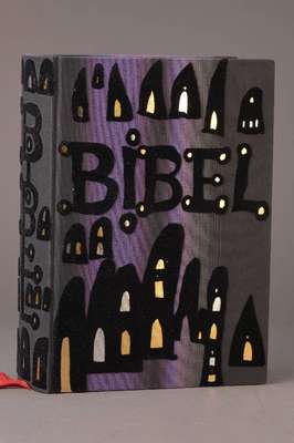 Die Bibel, Illustriert von Friedensreich Hundertwasser, Pattloch Verlag, 1995, Einband und Schuber auch von Hundertwasser gestaltet, neuwertiger ...