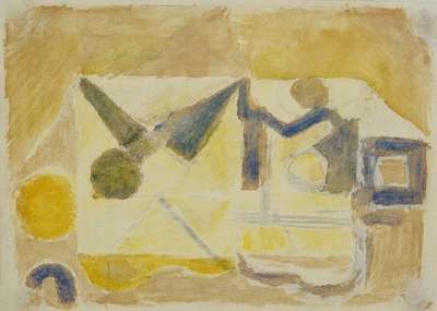 Ida Kerkovius, 1879-1970, Aquarell auf festem Zeichenkarton, verso signiert, datiert, betitelt und gewidmet, aus dem Jahre 1967, die Arbeit wird in ...