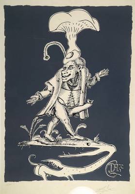 Salvador Dali, 1904-1989, Farblithografie auf Japanpapier, aus der Suite "Les Songes Drolatique de Pantagruel", aus dem Jahre 1973, ...
