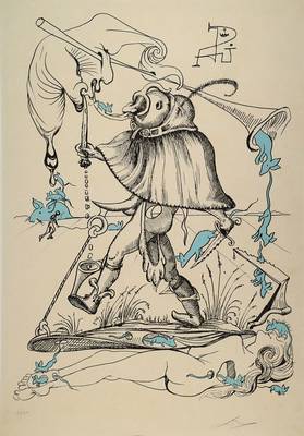 Salvador Dali, 1904-1989, Farblithografie auf Japanpapier, aus der Suite "Les Songes Drolatique de Pantagruel", aus dem Jahre ...