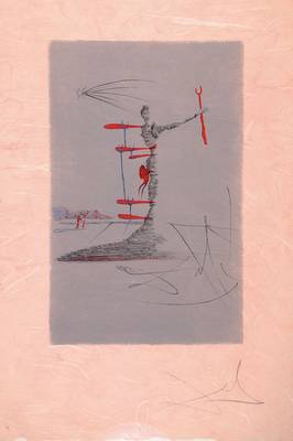 Salvador Dali, 1904-1989, "Femme avec Béquille", "Frau im Kosmos", Farblithografie auf Japan, signiert und nummeriert 9/150, ...