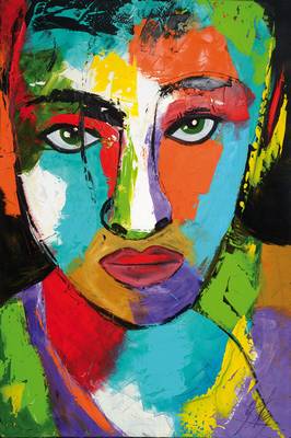 Michael Frey, zeitgenössischer Künstler aus Landau, Face, Öl/Lwd, rechts unten signiert, ca. 90 x 60 cm