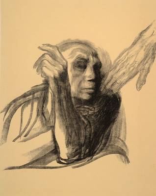 Käthe Kollwitz, 1867-1945, Lithographie, Ruf des Todes, unsigniert, Knesebeck 269 c, ca. 49 x 38 cm, PP, unter Glas gerahmt